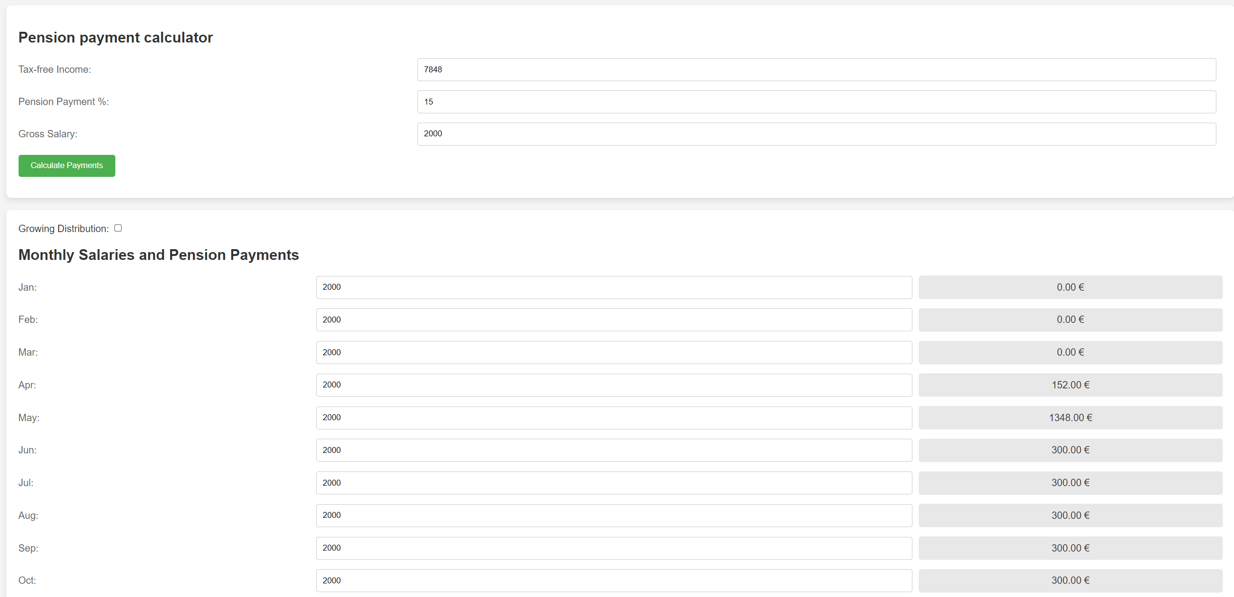 pension payment website